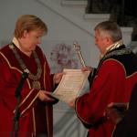 2010 Angela Merkel has been granted a doctor honoris causa title by Ruse University "Angel Kanchev"